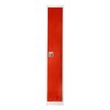 Adiroffice 72" H x 12" W  Steel Single Tier Locker ADI629-201-RED